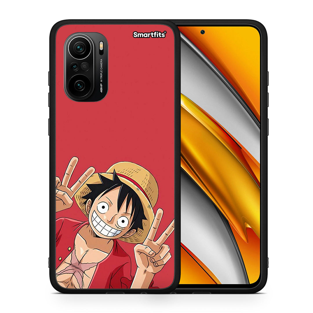 Θήκη Xiaomi Mi 11i Pirate Luffy από τη Smartfits με σχέδιο στο πίσω μέρος και μαύρο περίβλημα | Xiaomi Mi 11i Pirate Luffy case with colorful back and black bezels