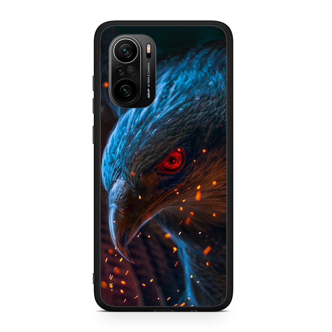 Xiaomi Mi 11i Eagle PopArt θήκη από τη Smartfits με σχέδιο στο πίσω μέρος και μαύρο περίβλημα | Smartphone case with colorful back and black bezels by Smartfits