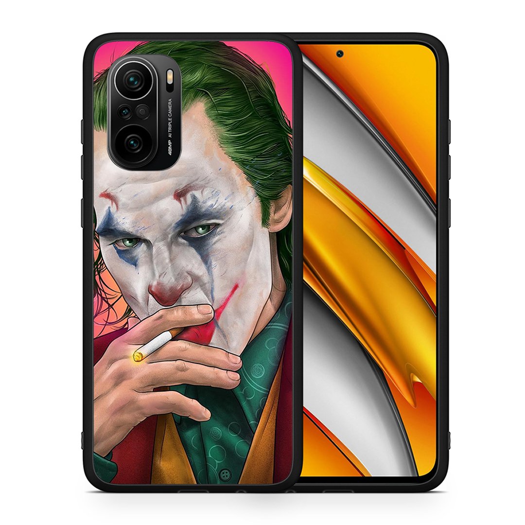 Θήκη Xiaomi Poco F3 JokesOnU PopArt από τη Smartfits με σχέδιο στο πίσω μέρος και μαύρο περίβλημα | Xiaomi Poco F3 JokesOnU PopArt case with colorful back and black bezels