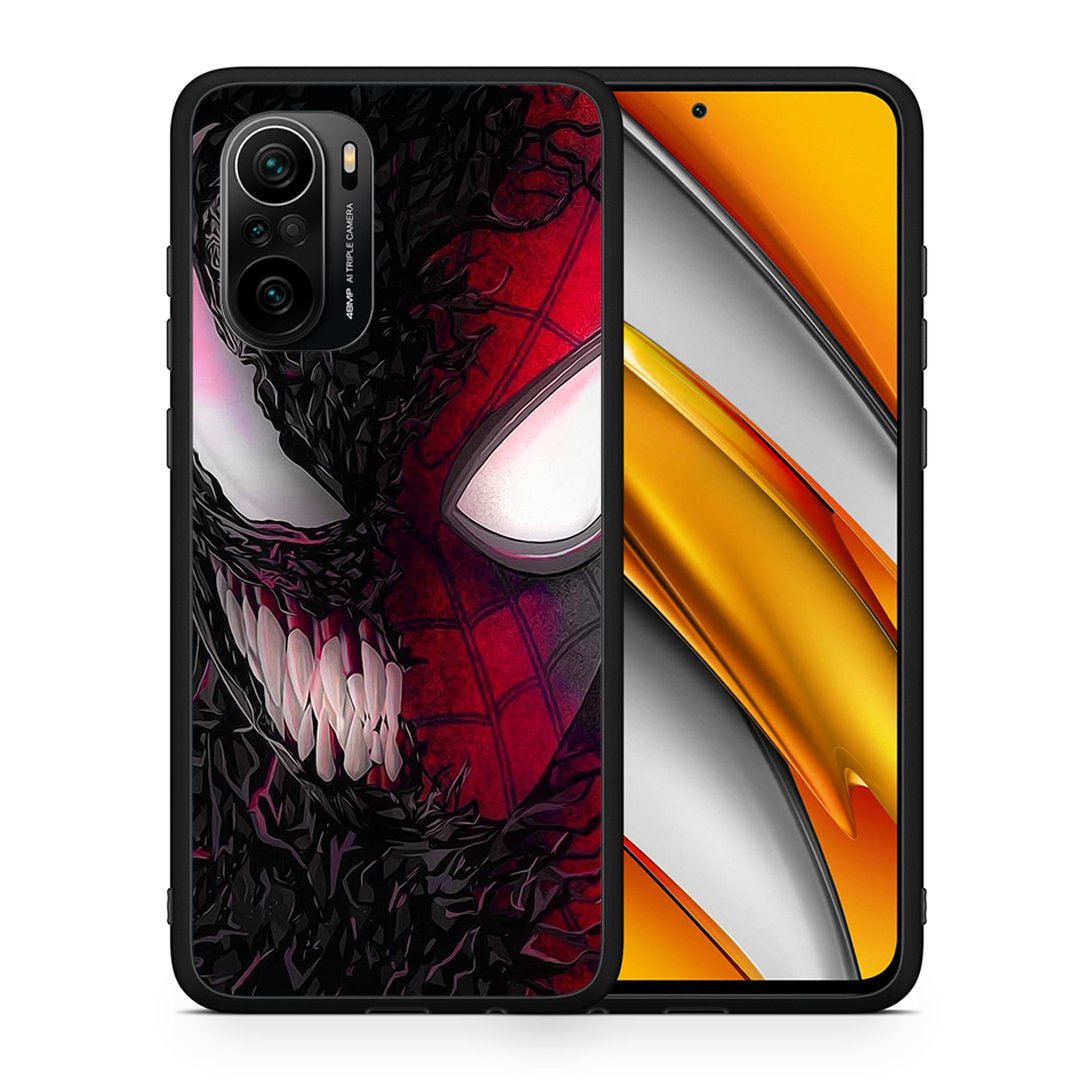 Θήκη Xiaomi Mi 11i SpiderVenom PopArt από τη Smartfits με σχέδιο στο πίσω μέρος και μαύρο περίβλημα | Xiaomi Mi 11i SpiderVenom PopArt case with colorful back and black bezels