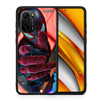 Thumbnail for Θήκη Xiaomi Poco F3 Spider Hand από τη Smartfits με σχέδιο στο πίσω μέρος και μαύρο περίβλημα | Xiaomi Poco F3 Spider Hand case with colorful back and black bezels
