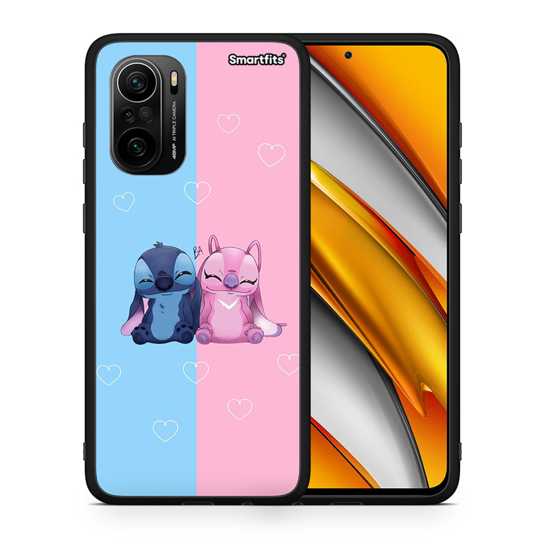 Θήκη Xiaomi Poco F3 Stitch And Angel από τη Smartfits με σχέδιο στο πίσω μέρος και μαύρο περίβλημα | Xiaomi Poco F3 Stitch And Angel case with colorful back and black bezels