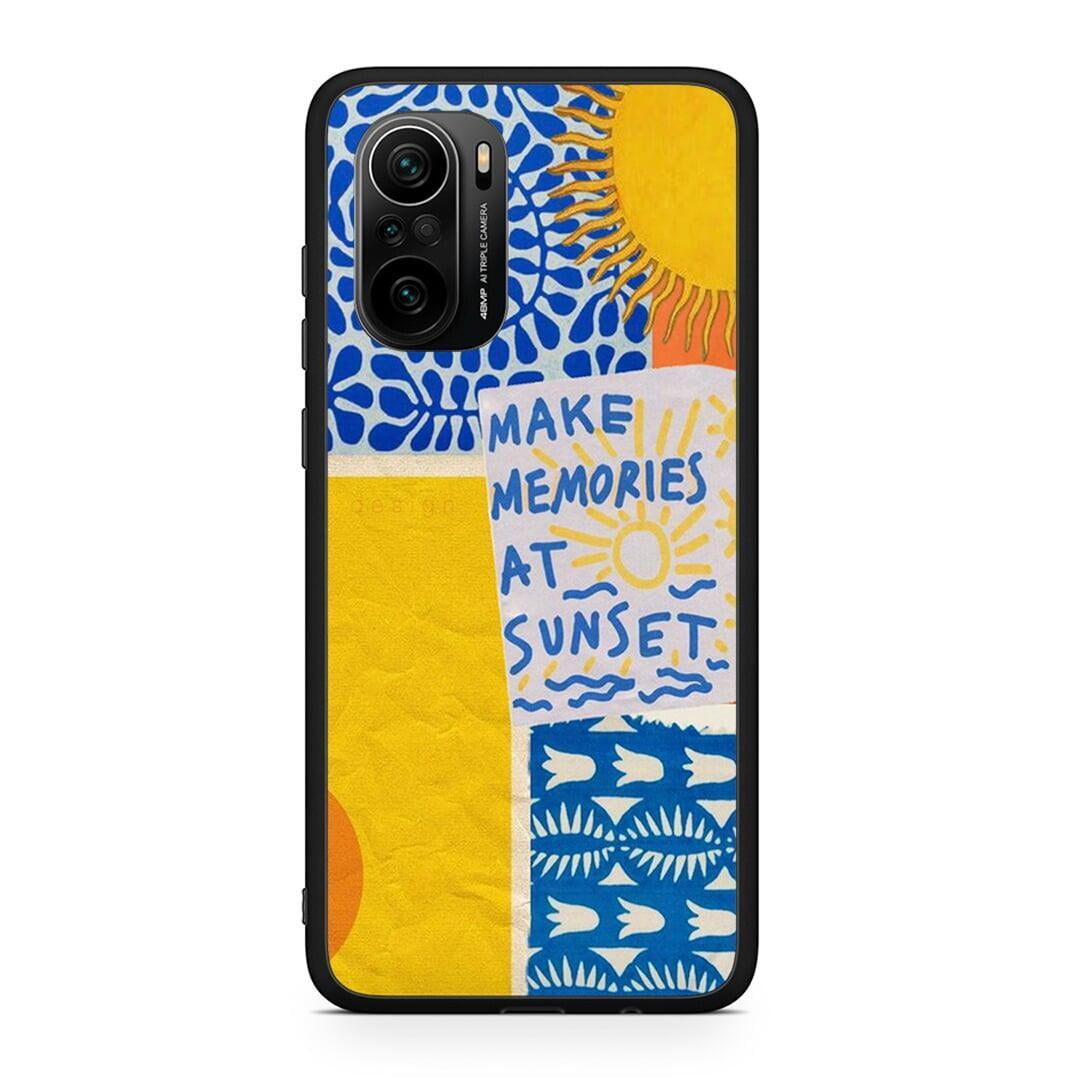 Xiaomi Poco F3 Sunset Memories Θήκη από τη Smartfits με σχέδιο στο πίσω μέρος και μαύρο περίβλημα | Smartphone case with colorful back and black bezels by Smartfits