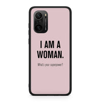 Thumbnail for Xiaomi Poco F3 Superpower Woman θήκη από τη Smartfits με σχέδιο στο πίσω μέρος και μαύρο περίβλημα | Smartphone case with colorful back and black bezels by Smartfits