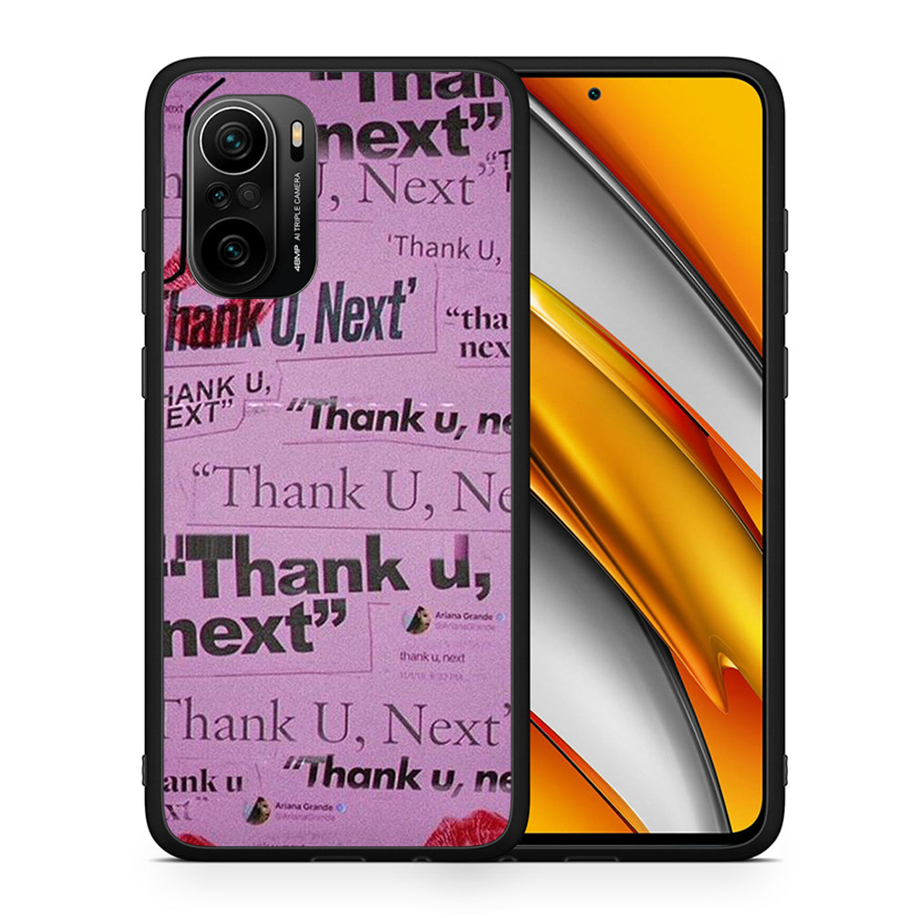 Θήκη Αγίου Βαλεντίνου Xiaomi Mi 11i Thank You Next από τη Smartfits με σχέδιο στο πίσω μέρος και μαύρο περίβλημα | Xiaomi Mi 11i Thank You Next case with colorful back and black bezels