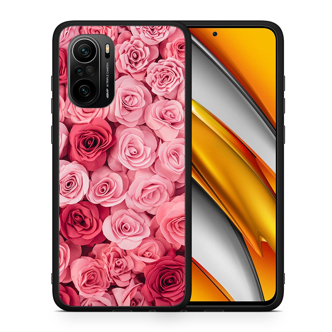 Θήκη Xiaomi Mi 11i RoseGarden Valentine από τη Smartfits με σχέδιο στο πίσω μέρος και μαύρο περίβλημα | Xiaomi Mi 11i RoseGarden Valentine case with colorful back and black bezels