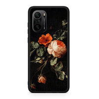 Thumbnail for Xiaomi Poco F3 Vintage Roses θήκη από τη Smartfits με σχέδιο στο πίσω μέρος και μαύρο περίβλημα | Smartphone case with colorful back and black bezels by Smartfits