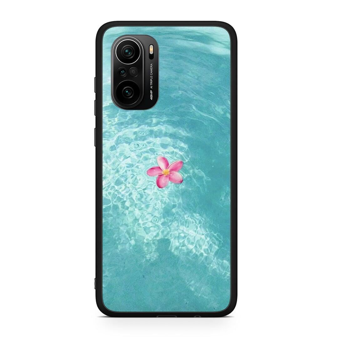 Xiaomi Poco F3 Water Flower Θήκη από τη Smartfits με σχέδιο στο πίσω μέρος και μαύρο περίβλημα | Smartphone case with colorful back and black bezels by Smartfits