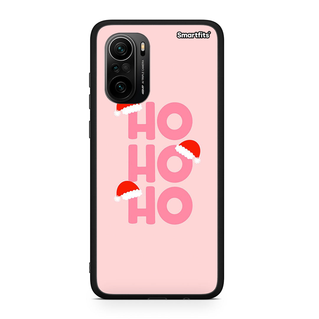 Xiaomi Mi 11i Xmas Ho Ho Ho θήκη από τη Smartfits με σχέδιο στο πίσω μέρος και μαύρο περίβλημα | Smartphone case with colorful back and black bezels by Smartfits