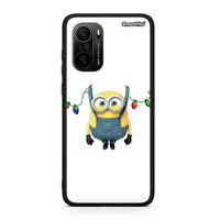 Thumbnail for Xiaomi Mi 11i Xmas Minion Lights θήκη από τη Smartfits με σχέδιο στο πίσω μέρος και μαύρο περίβλημα | Smartphone case with colorful back and black bezels by Smartfits