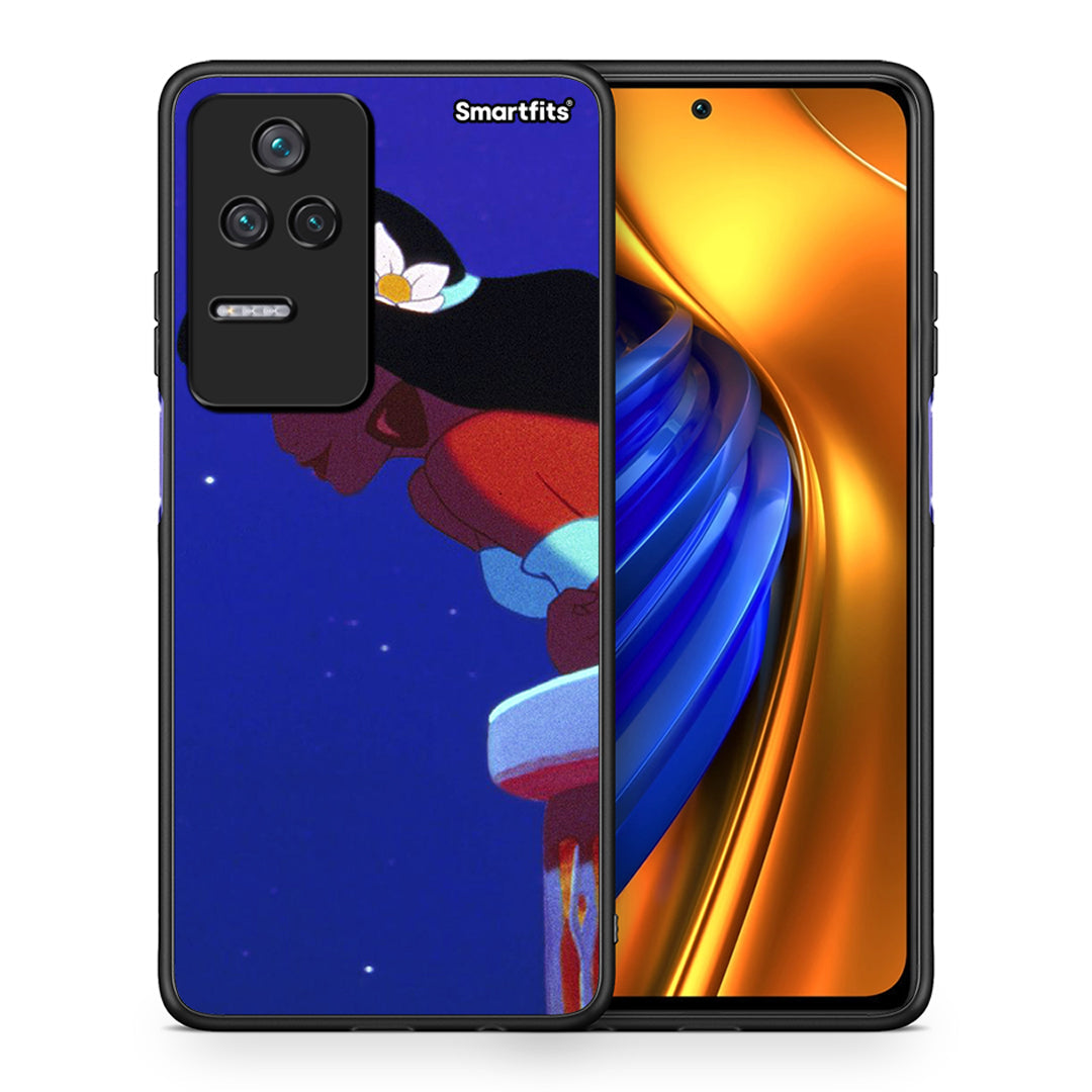 Θήκη Xiaomi Poco F4 / Redmi K40S Alladin And Jasmine Love 2 από τη Smartfits με σχέδιο στο πίσω μέρος και μαύρο περίβλημα | Xiaomi Poco F4 / Redmi K40S Alladin And Jasmine Love 2 case with colorful back and black bezels