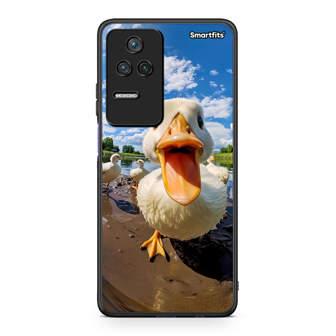 Xiaomi Poco F4 / Redmi K40S Duck Face θήκη από τη Smartfits με σχέδιο στο πίσω μέρος και μαύρο περίβλημα | Smartphone case with colorful back and black bezels by Smartfits