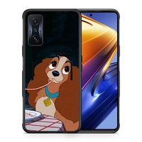 Thumbnail for Θήκη Αγίου Βαλεντίνου Xiaomi Poco F4 GT Lady And Tramp 2 από τη Smartfits με σχέδιο στο πίσω μέρος και μαύρο περίβλημα | Xiaomi Poco F4 GT Lady And Tramp 2 case with colorful back and black bezels