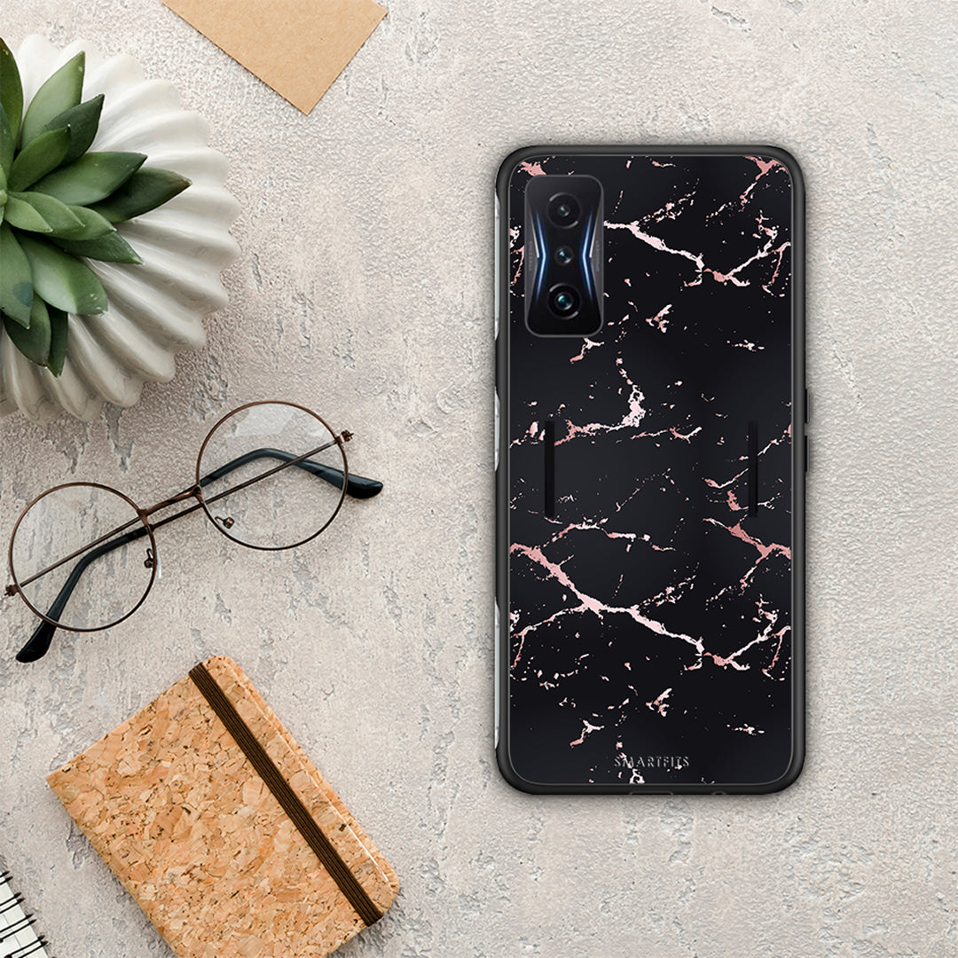 Marble Black Rosegold - Xiaomi Poco F4 GT case