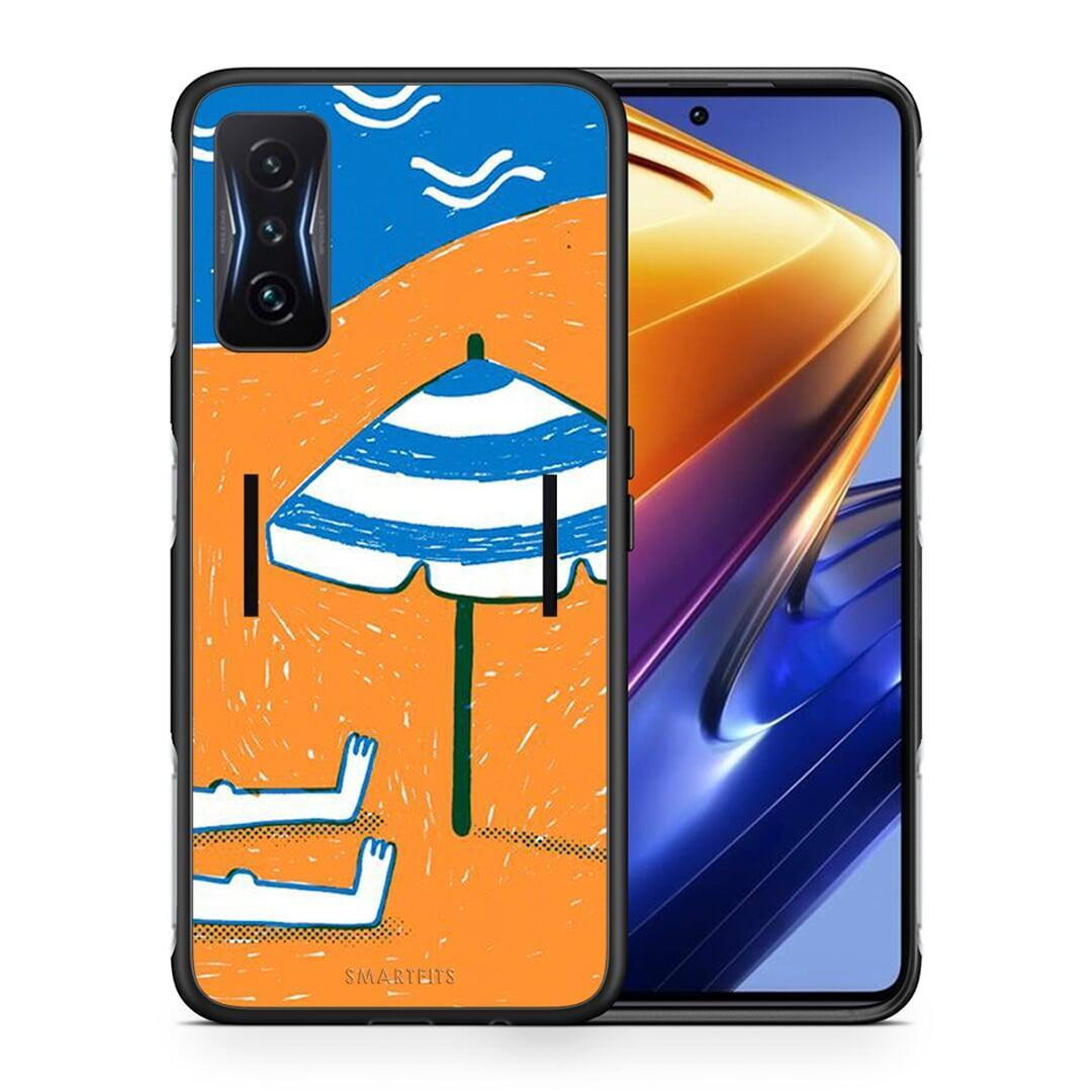 Θήκη Xiaomi Poco F4 GT Summering από τη Smartfits με σχέδιο στο πίσω μέρος και μαύρο περίβλημα | Xiaomi Poco F4 GT Summering case with colorful back and black bezels