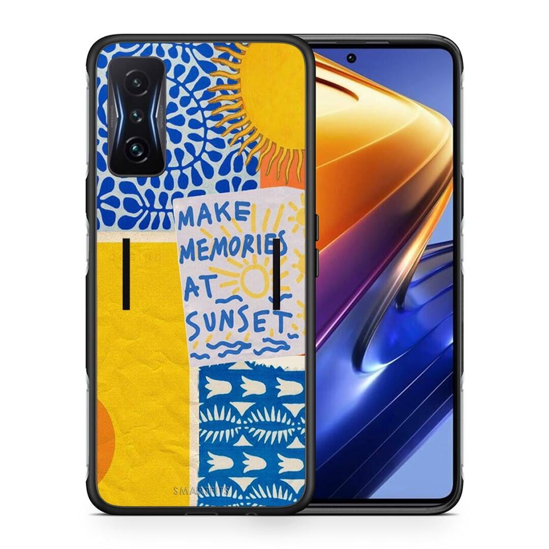 Θήκη Xiaomi Poco F4 GT Sunset Memories από τη Smartfits με σχέδιο στο πίσω μέρος και μαύρο περίβλημα | Xiaomi Poco F4 GT Sunset Memories case with colorful back and black bezels