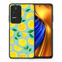 Thumbnail for Θήκη Xiaomi Poco F4 / Redmi K40S Lemons από τη Smartfits με σχέδιο στο πίσω μέρος και μαύρο περίβλημα | Xiaomi Poco F4 / Redmi K40S Lemons case with colorful back and black bezels