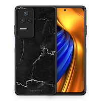 Thumbnail for Θήκη Xiaomi Poco F4 / Redmi K40S Black Marble από τη Smartfits με σχέδιο στο πίσω μέρος και μαύρο περίβλημα | Xiaomi Poco F4 / Redmi K40S Black Marble case with colorful back and black bezels