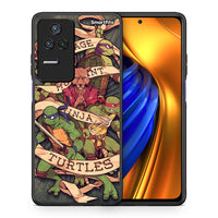 Thumbnail for Θήκη Xiaomi Poco F4 / Redmi K40S Ninja Turtles από τη Smartfits με σχέδιο στο πίσω μέρος και μαύρο περίβλημα | Xiaomi Poco F4 / Redmi K40S Ninja Turtles case with colorful back and black bezels