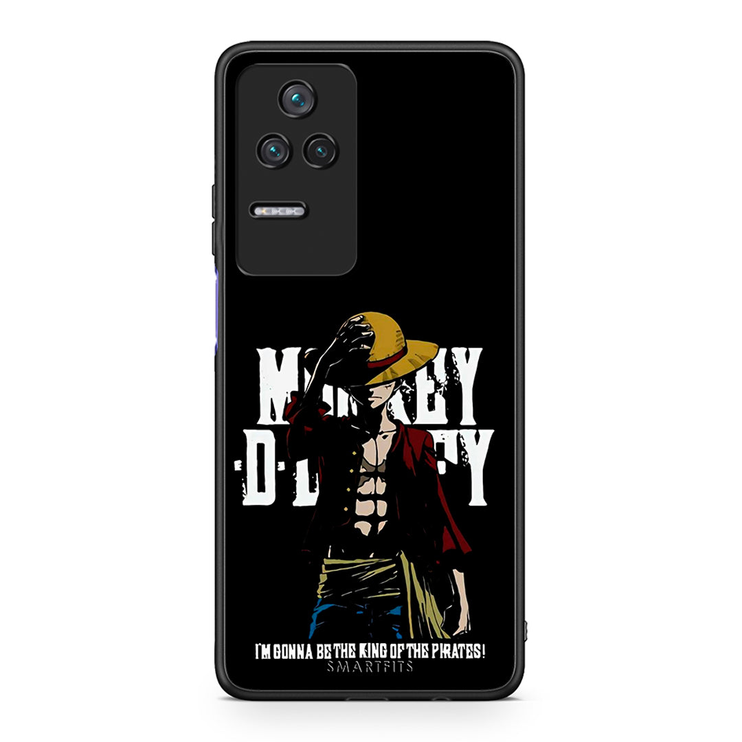 Xiaomi Poco F4 / Redmi K40S Pirate King θήκη από τη Smartfits με σχέδιο στο πίσω μέρος και μαύρο περίβλημα | Smartphone case with colorful back and black bezels by Smartfits