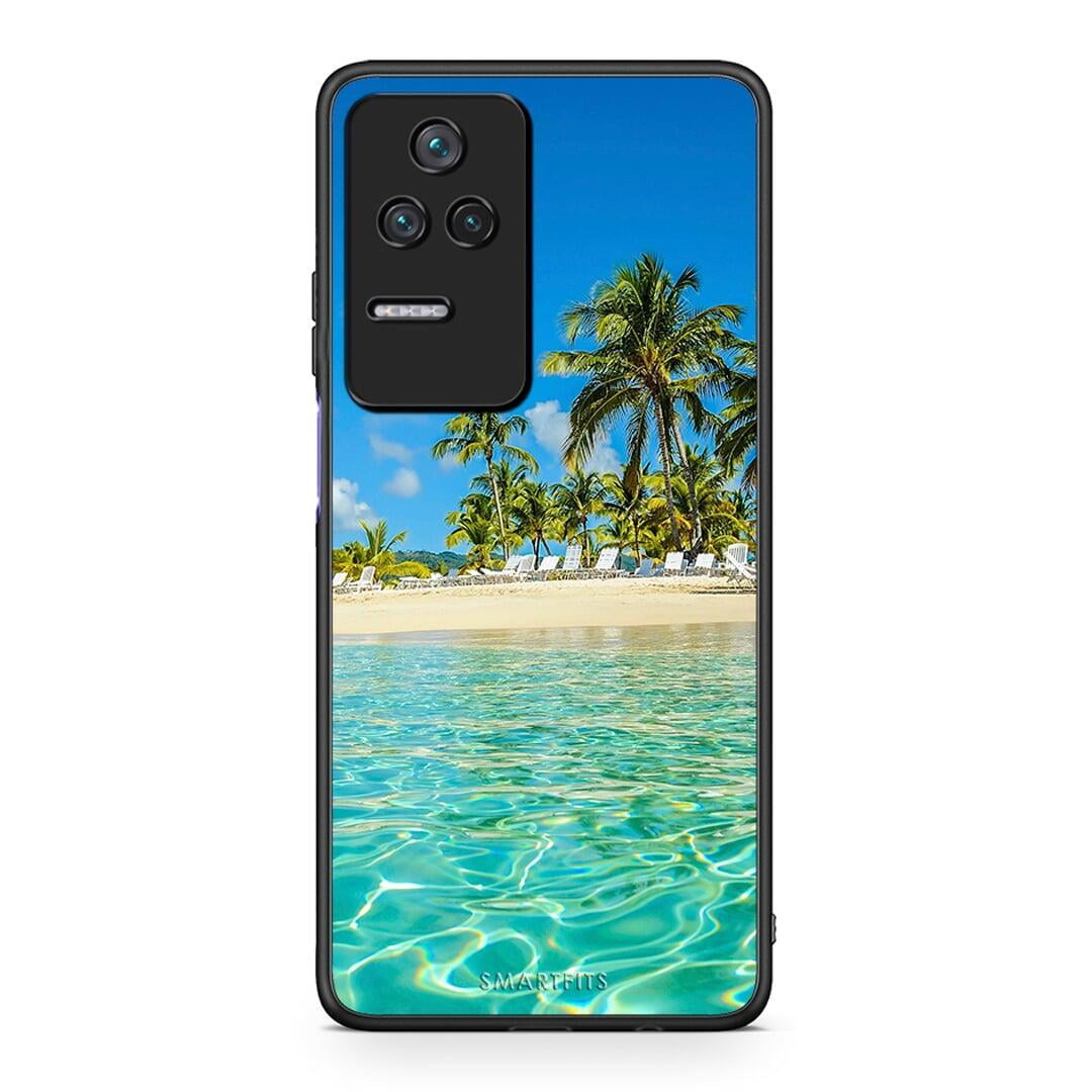 Xiaomi Poco F4 / Redmi K40S Tropical Vibes Θήκη από τη Smartfits με σχέδιο στο πίσω μέρος και μαύρο περίβλημα | Smartphone case with colorful back and black bezels by Smartfits