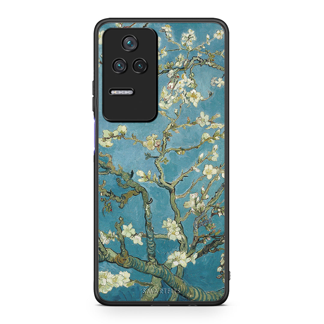 Xiaomi Poco F4 / Redmi K40S White Blossoms θήκη από τη Smartfits με σχέδιο στο πίσω μέρος και μαύρο περίβλημα | Smartphone case with colorful back and black bezels by Smartfits