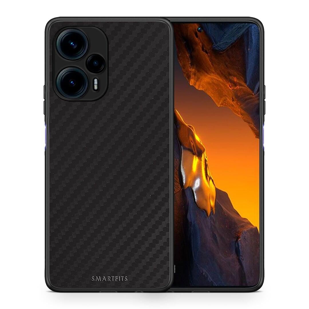 Θήκη Xiaomi Poco F5 5G Carbon Black από τη Smartfits με σχέδιο στο πίσω μέρος και μαύρο περίβλημα | Xiaomi Poco F5 5G Carbon Black Case with Colorful Back and Black Bezels