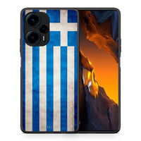 Thumbnail for Θήκη Xiaomi Poco F5 5G Flag Greek από τη Smartfits με σχέδιο στο πίσω μέρος και μαύρο περίβλημα | Xiaomi Poco F5 5G Flag Greek Case with Colorful Back and Black Bezels