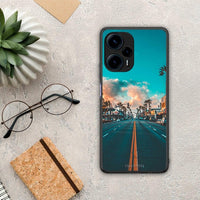 Thumbnail for Θήκη Xiaomi Poco F5 5G Landscape City από τη Smartfits με σχέδιο στο πίσω μέρος και μαύρο περίβλημα | Xiaomi Poco F5 5G Landscape City Case with Colorful Back and Black Bezels