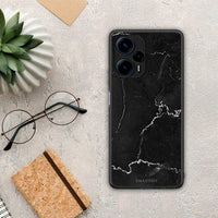 Thumbnail for Θήκη Xiaomi Poco F5 5G Marble Black από τη Smartfits με σχέδιο στο πίσω μέρος και μαύρο περίβλημα | Xiaomi Poco F5 5G Marble Black Case with Colorful Back and Black Bezels