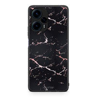 Thumbnail for Θήκη Xiaomi Poco F5 5G Marble Black Rosegold από τη Smartfits με σχέδιο στο πίσω μέρος και μαύρο περίβλημα | Xiaomi Poco F5 5G Marble Black Rosegold Case with Colorful Back and Black Bezels