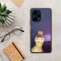 Thumbnail for Θήκη Xiaomi Poco F5 5G Meme Duck από τη Smartfits με σχέδιο στο πίσω μέρος και μαύρο περίβλημα | Xiaomi Poco F5 5G Meme Duck Case with Colorful Back and Black Bezels