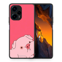 Thumbnail for Θήκη Xiaomi Poco F5 5G Pig Love 1 από τη Smartfits με σχέδιο στο πίσω μέρος και μαύρο περίβλημα | Xiaomi Poco F5 5G Pig Love 1 Case with Colorful Back and Black Bezels