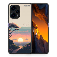 Thumbnail for Θήκη Xiaomi Poco F5 5G Pixel Sunset από τη Smartfits με σχέδιο στο πίσω μέρος και μαύρο περίβλημα | Xiaomi Poco F5 5G Pixel Sunset Case with Colorful Back and Black Bezels