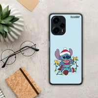 Thumbnail for Θήκη Xiaomi Poco F5 5G Santa Stich από τη Smartfits με σχέδιο στο πίσω μέρος και μαύρο περίβλημα | Xiaomi Poco F5 5G Santa Stich Case with Colorful Back and Black Bezels