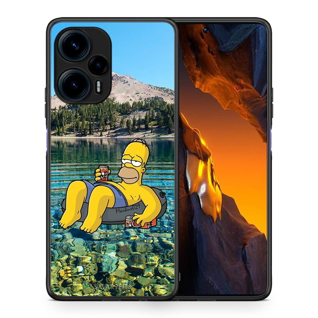 Θήκη Xiaomi Poco F5 5G Summer Happiness από τη Smartfits με σχέδιο στο πίσω μέρος και μαύρο περίβλημα | Xiaomi Poco F5 5G Summer Happiness Case with Colorful Back and Black Bezels