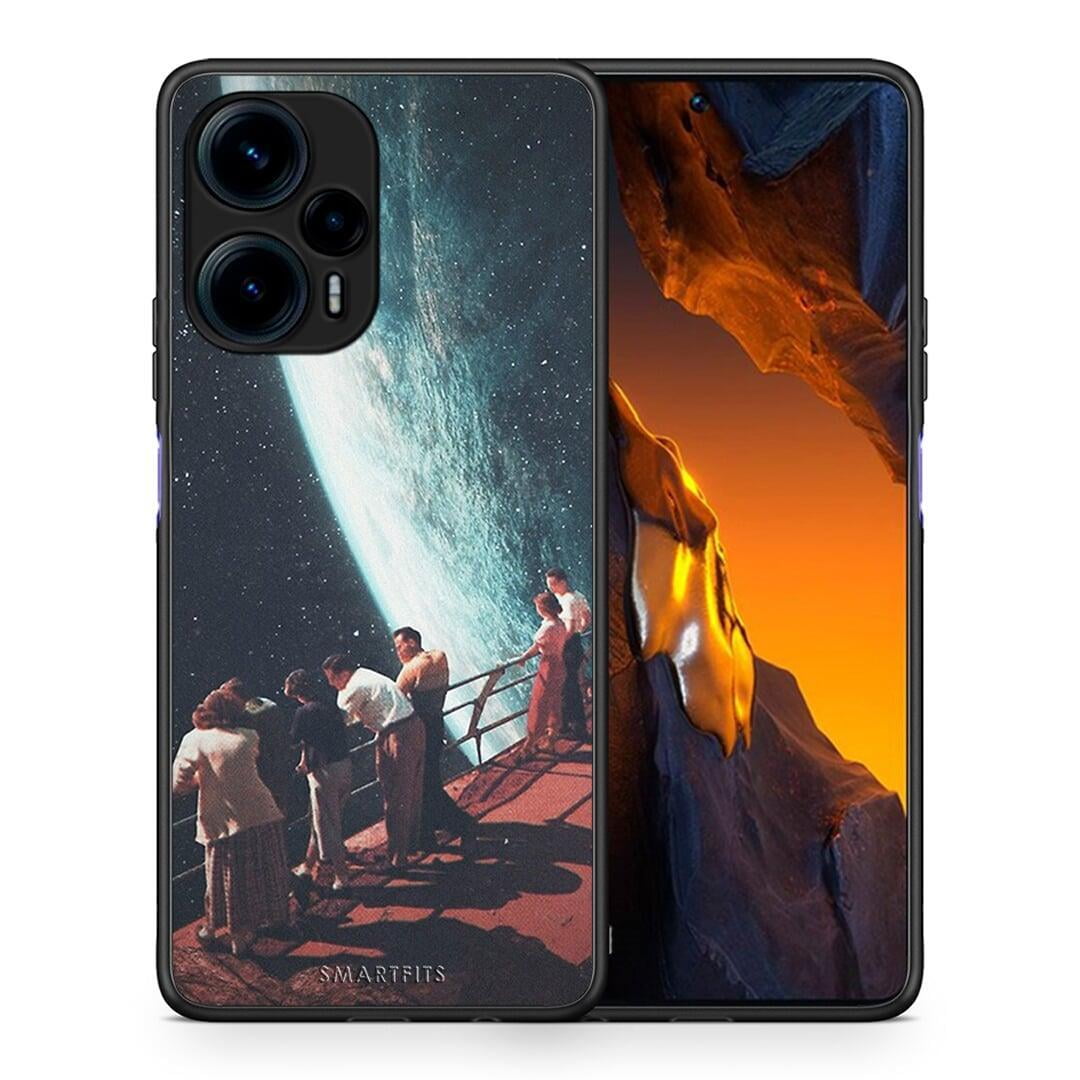 Θήκη Xiaomi Poco F5 5G Surreal View από τη Smartfits με σχέδιο στο πίσω μέρος και μαύρο περίβλημα | Xiaomi Poco F5 5G Surreal View Case with Colorful Back and Black Bezels