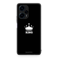 Thumbnail for Θήκη Xiaomi Poco F5 5G Valentine King από τη Smartfits με σχέδιο στο πίσω μέρος και μαύρο περίβλημα | Xiaomi Poco F5 5G Valentine King Case with Colorful Back and Black Bezels