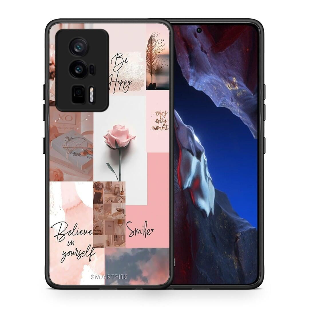 Θήκη Xiaomi Poco F5 Pro / Redmi K60 Pro Aesthetic Collage από τη Smartfits με σχέδιο στο πίσω μέρος και μαύρο περίβλημα | Xiaomi Poco F5 Pro / Redmi K60 Pro Aesthetic Collage Case with Colorful Back and Black Bezels