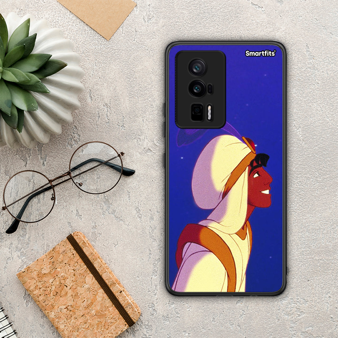 Θήκη Xiaomi Poco F5 Pro / Redmi K60 Pro Alladin And Jasmine Love 1 από τη Smartfits με σχέδιο στο πίσω μέρος και μαύρο περίβλημα | Xiaomi Poco F5 Pro / Redmi K60 Pro Alladin And Jasmine Love 1 Case with Colorful Back and Black Bezels