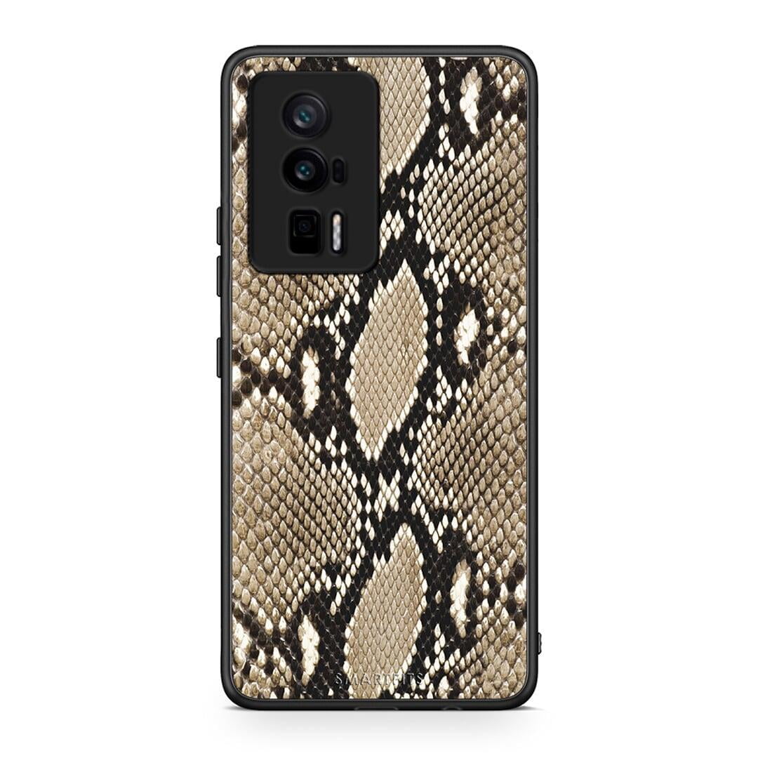 Θήκη Xiaomi Poco F5 Pro / Redmi K60 Pro Animal Fashion Snake από τη Smartfits με σχέδιο στο πίσω μέρος και μαύρο περίβλημα | Xiaomi Poco F5 Pro / Redmi K60 Pro Animal Fashion Snake Case with Colorful Back and Black Bezels