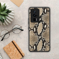 Thumbnail for Θήκη Xiaomi Poco F5 Pro / Redmi K60 Pro Animal Fashion Snake από τη Smartfits με σχέδιο στο πίσω μέρος και μαύρο περίβλημα | Xiaomi Poco F5 Pro / Redmi K60 Pro Animal Fashion Snake Case with Colorful Back and Black Bezels