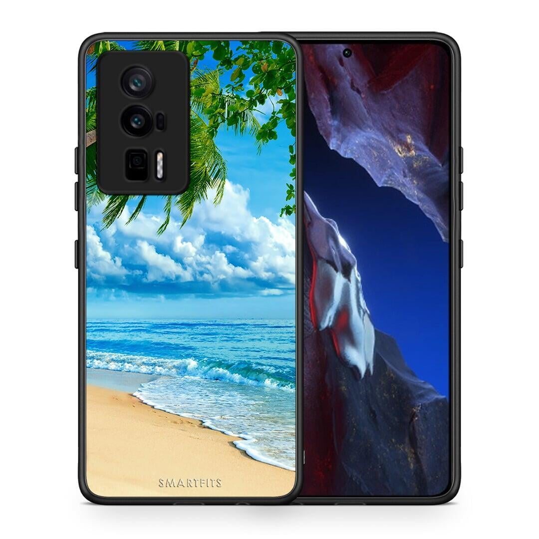 Θήκη Xiaomi Poco F5 Pro / Redmi K60 Pro Beautiful Beach από τη Smartfits με σχέδιο στο πίσω μέρος και μαύρο περίβλημα | Xiaomi Poco F5 Pro / Redmi K60 Pro Beautiful Beach Case with Colorful Back and Black Bezels