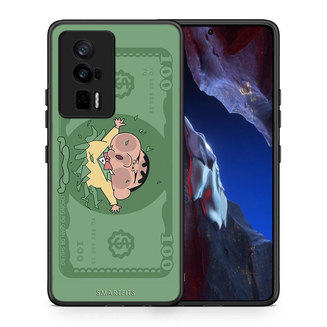 Θήκη Xiaomi Poco F5 Pro / Redmi K60 Pro Big Money από τη Smartfits με σχέδιο στο πίσω μέρος και μαύρο περίβλημα | Xiaomi Poco F5 Pro / Redmi K60 Pro Big Money Case with Colorful Back and Black Bezels