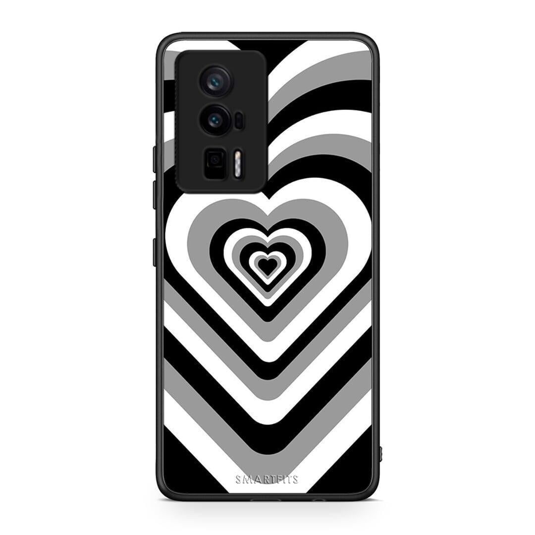 Θήκη Xiaomi Poco F5 Pro / Redmi K60 Pro Black Hearts από τη Smartfits με σχέδιο στο πίσω μέρος και μαύρο περίβλημα | Xiaomi Poco F5 Pro / Redmi K60 Pro Black Hearts Case with Colorful Back and Black Bezels
