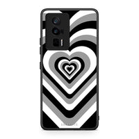 Thumbnail for Θήκη Xiaomi Poco F5 Pro / Redmi K60 Pro Black Hearts από τη Smartfits με σχέδιο στο πίσω μέρος και μαύρο περίβλημα | Xiaomi Poco F5 Pro / Redmi K60 Pro Black Hearts Case with Colorful Back and Black Bezels