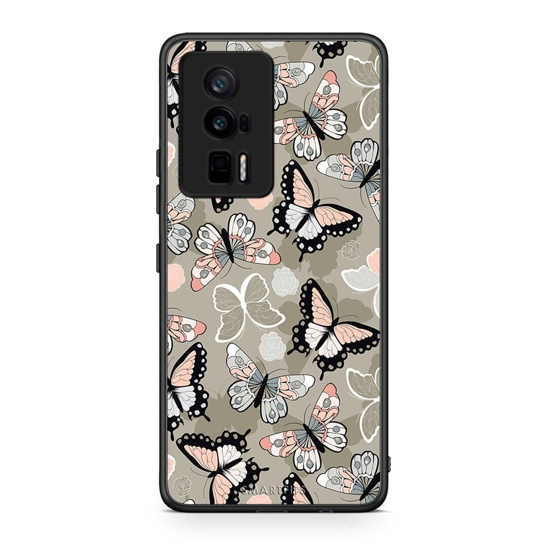 Θήκη Xiaomi Poco F5 Pro / Redmi K60 Pro Boho Butterflies από τη Smartfits με σχέδιο στο πίσω μέρος και μαύρο περίβλημα | Xiaomi Poco F5 Pro / Redmi K60 Pro Boho Butterflies Case with Colorful Back and Black Bezels