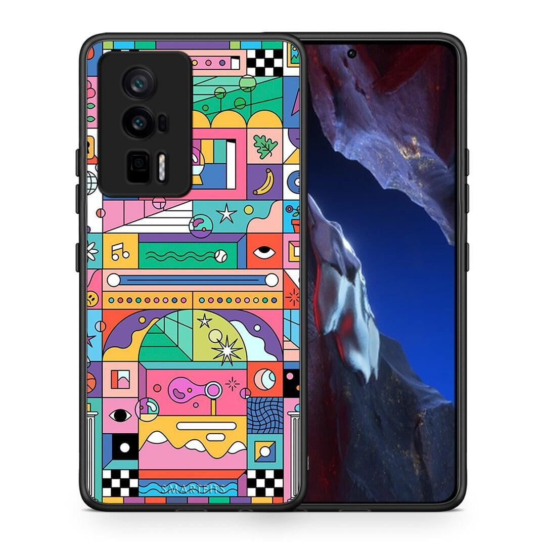 Θήκη Xiaomi Poco F5 Pro / Redmi K60 Pro Bubbles Soap από τη Smartfits με σχέδιο στο πίσω μέρος και μαύρο περίβλημα | Xiaomi Poco F5 Pro / Redmi K60 Pro Bubbles Soap Case with Colorful Back and Black Bezels