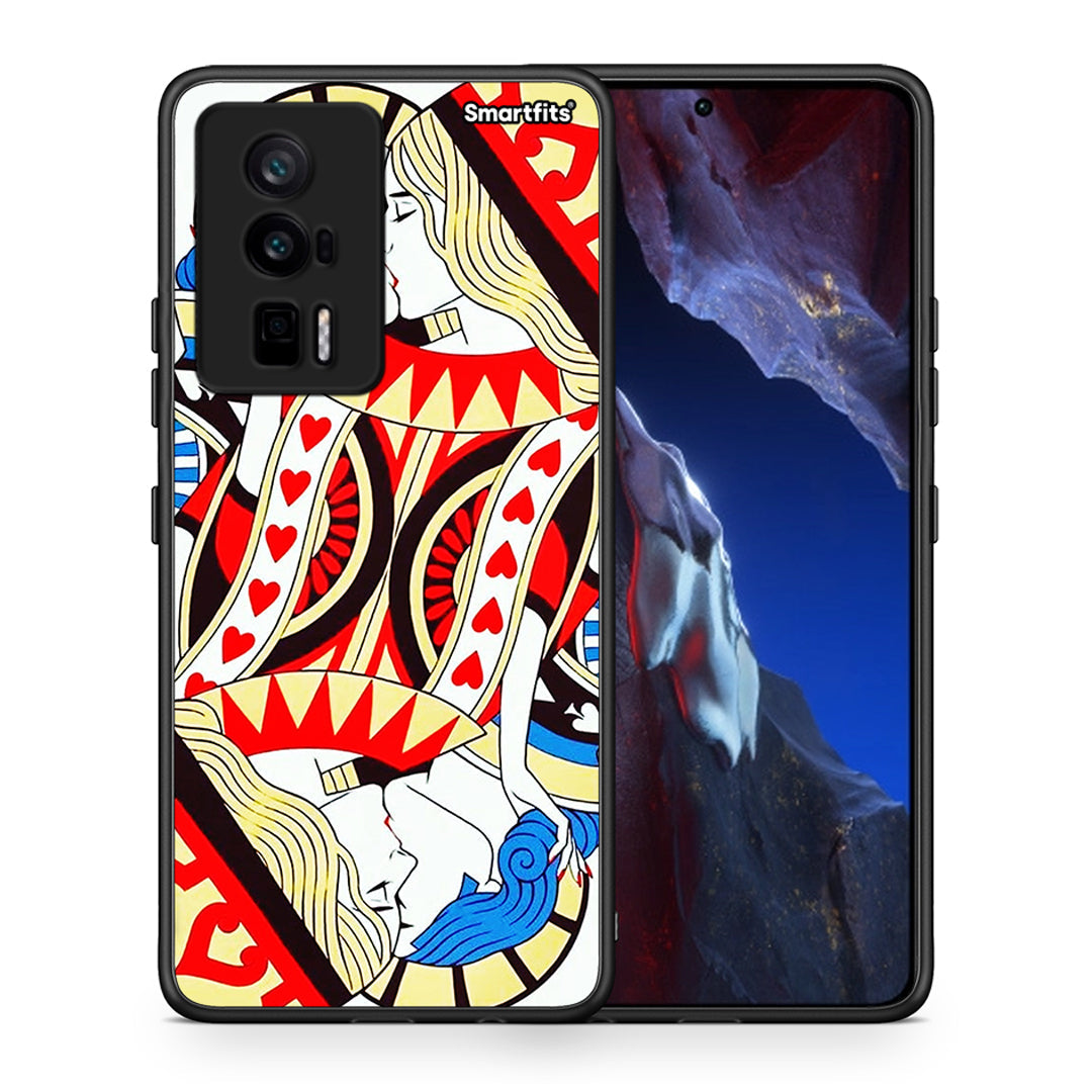 Θήκη Xiaomi Poco F5 Pro / Redmi K60 Pro Card Love από τη Smartfits με σχέδιο στο πίσω μέρος και μαύρο περίβλημα | Xiaomi Poco F5 Pro / Redmi K60 Pro Card Love Case with Colorful Back and Black Bezels