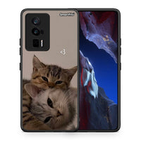 Thumbnail for Θήκη Xiaomi Poco F5 Pro / Redmi K60 Pro Cats In Love από τη Smartfits με σχέδιο στο πίσω μέρος και μαύρο περίβλημα | Xiaomi Poco F5 Pro / Redmi K60 Pro Cats In Love Case with Colorful Back and Black Bezels